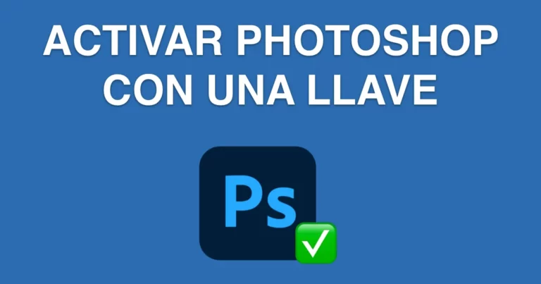 activar photoshop con una llave