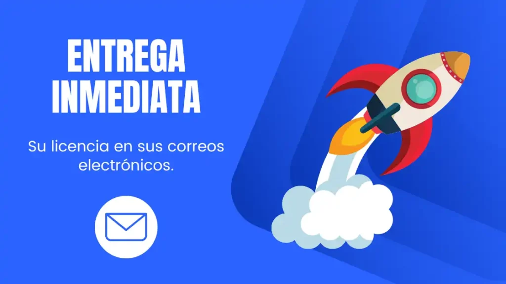 entrega inmediata digital licencia